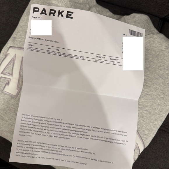 Parke Fleece Varsity Mockneck - Picture 7 of 7